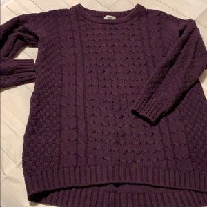 Long knit sweater